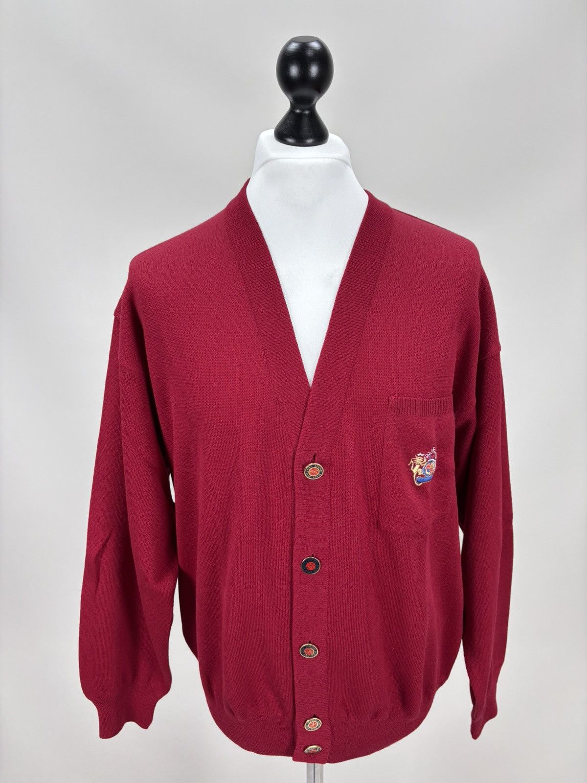 Dalmine Mens cardigan Dalmine Size L/52 Color Red Size US L / EU 52-54 / 3 - 2 Thumbnail