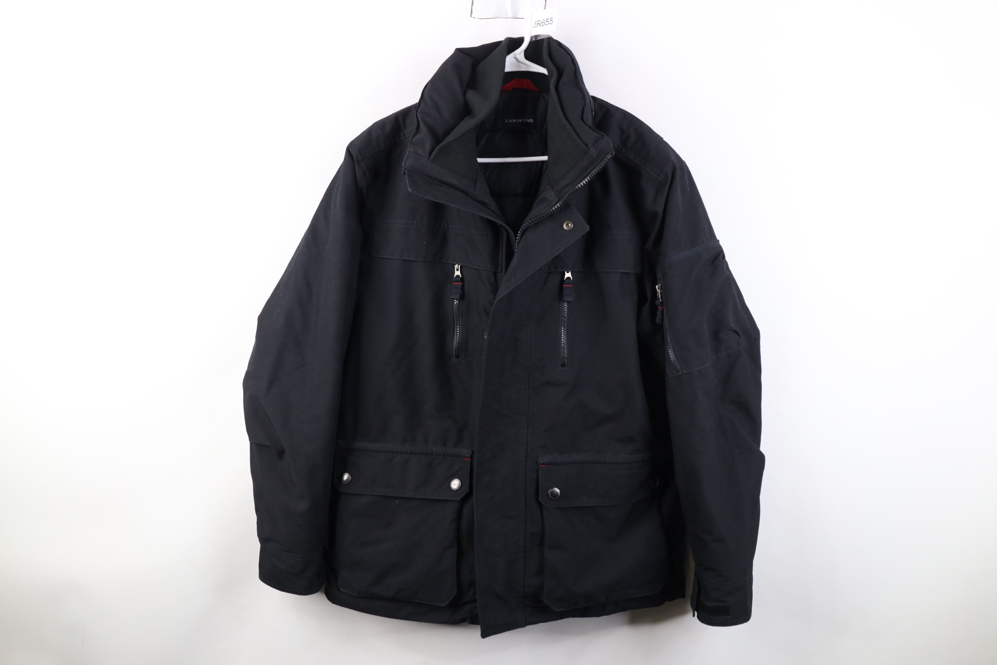 Lands' End Vintage Lands End Mens Insulated Utility Chore Jacket Black Size US M / EU 48-50 / 2 - 1 Thumbnail