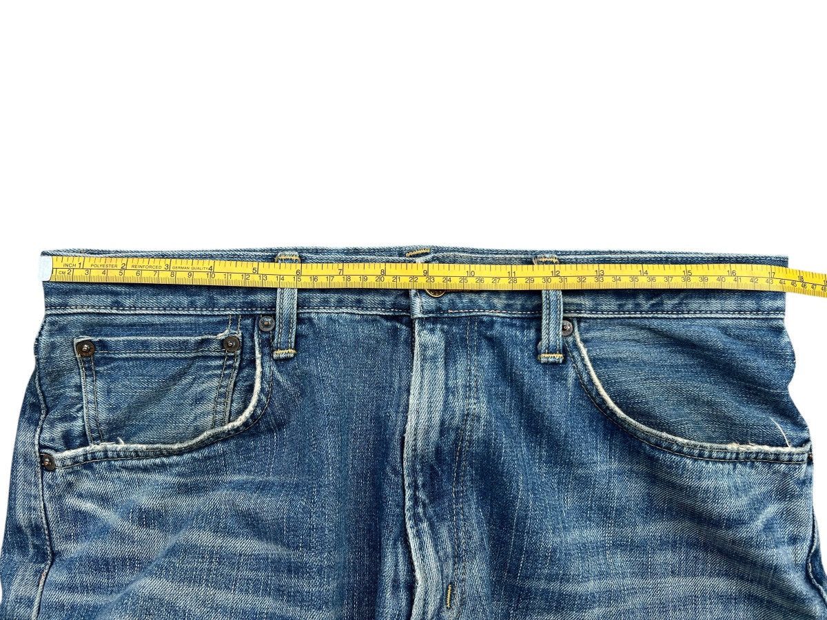 Edwin Vintage Edwin 505 Selvedge Distressed Denim Jeans 35x31 Size US 35 - 12 Thumbnail