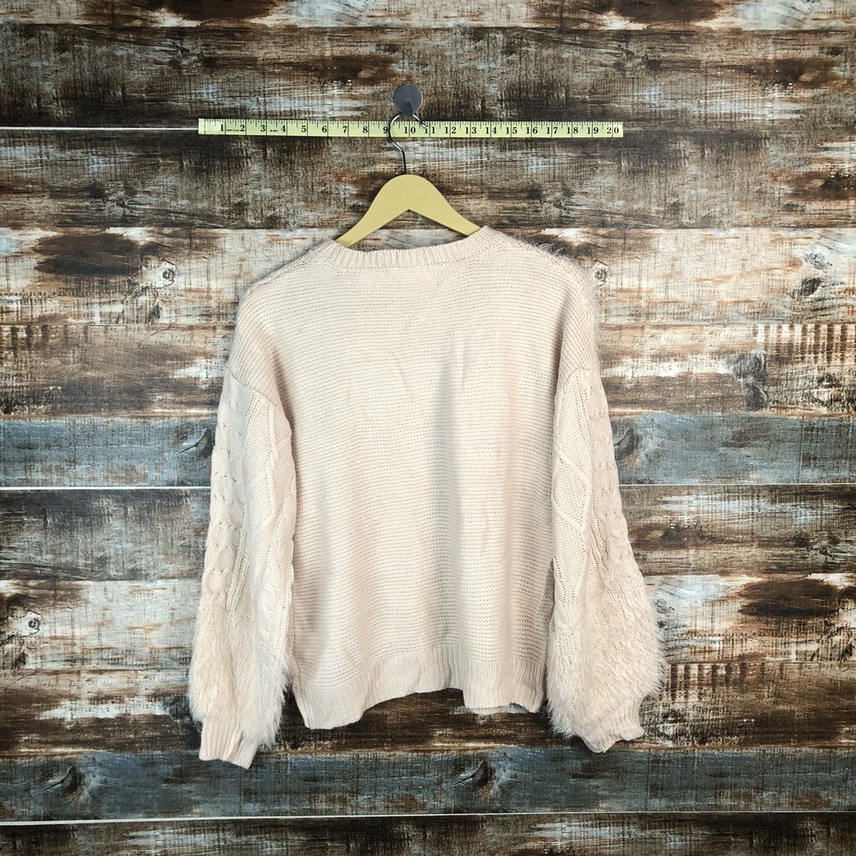 Homespun Knitwear Ehka Shop Pink shaggy fur Knitwear #A1871 Size M / US 6-8 / IT 42-44 - 12 Thumbnail