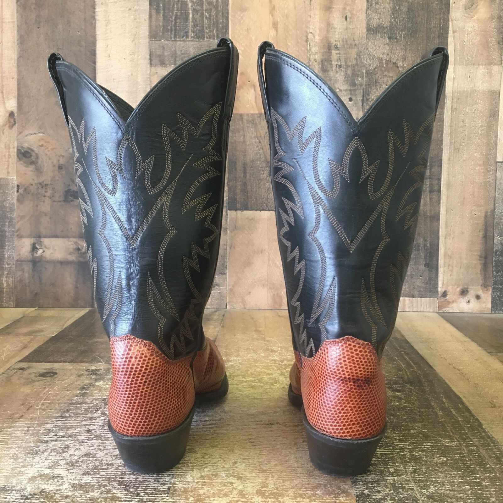 Justin Justin Teju Lizard Pointed Toe Cowboy Boots Womens 7.5 C Size US 7.5 / IT 37.5 - 8 Thumbnail