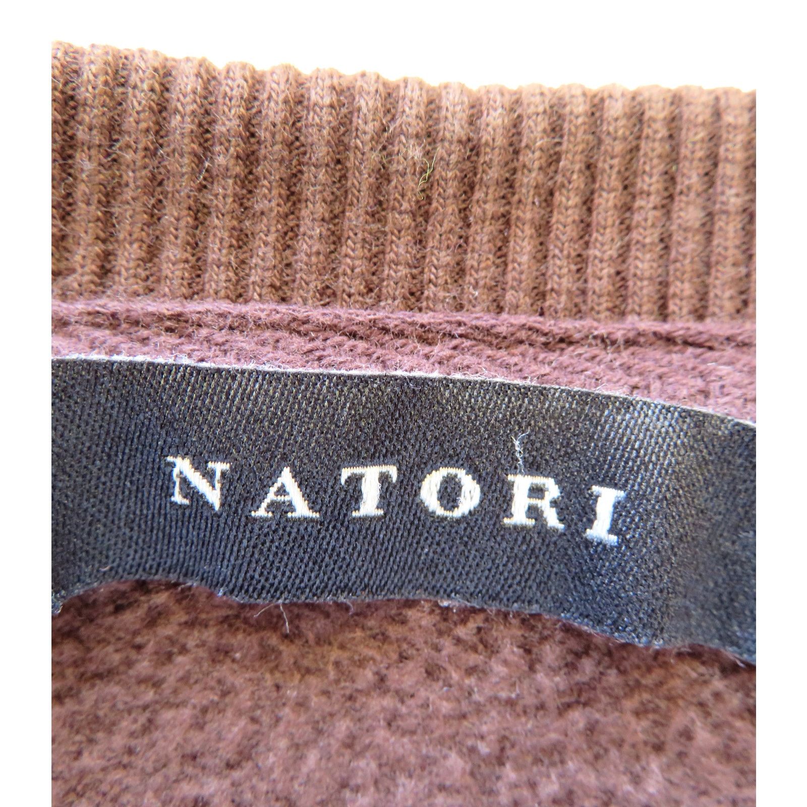 Other NATORI Bagani Men L Brown Zipper Pocket Crew Neck Sweatshirt Size US L / EU 52-54 / 3 - 5 Thumbnail