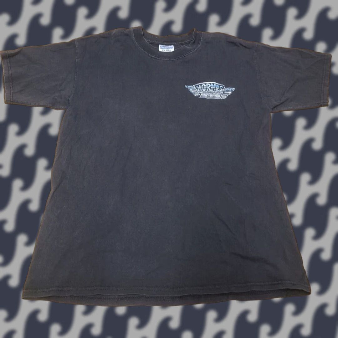 Gildan Y2K Key West Florida Horne’s Harley Davidson Bike Shop Graphic T-shirt Large Men Black Gildan Cotton Crew Neck Short Sleeve Pockets L Size US L / EU 52-54 / 3 - 1 Thumbnail