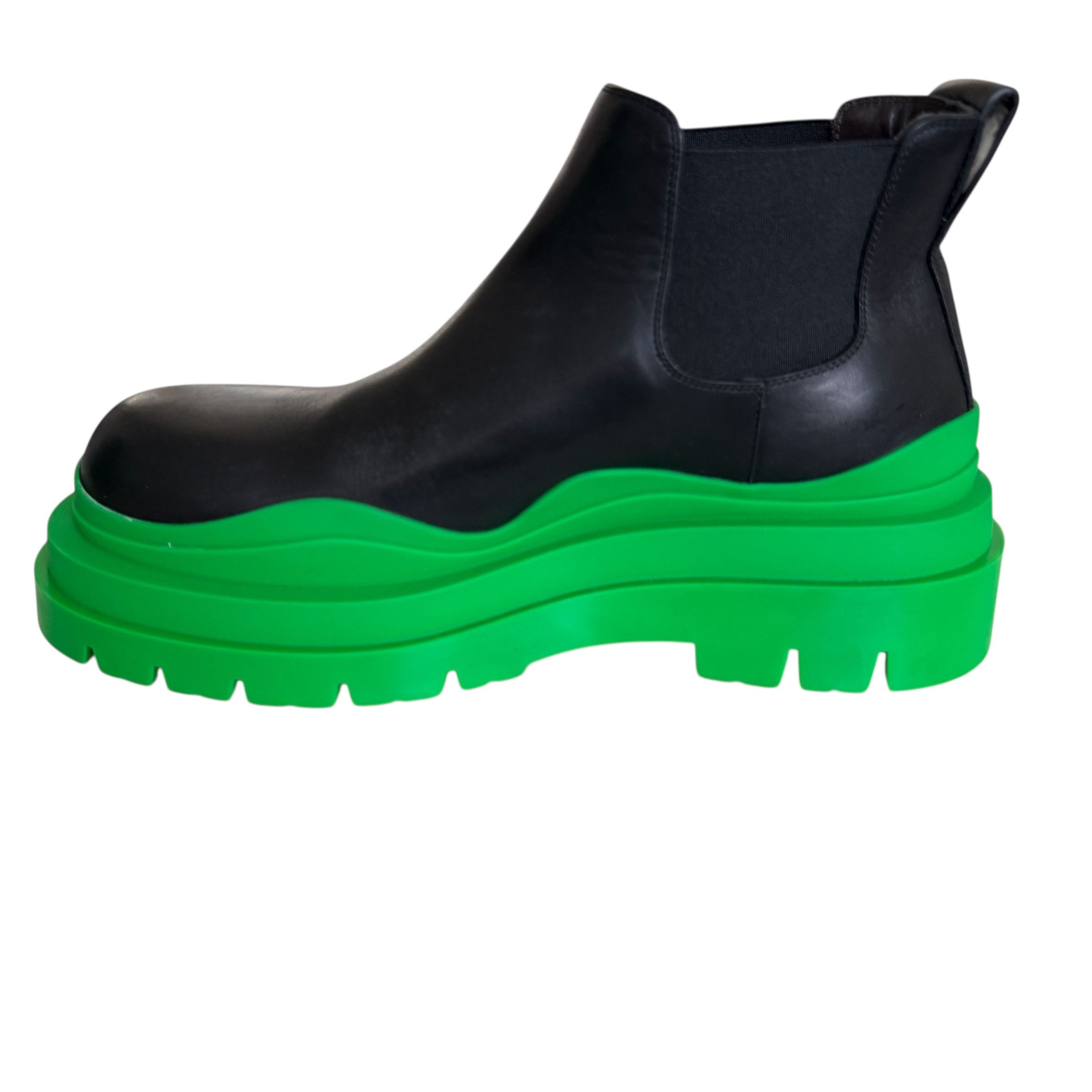 Bottega Veneta 630284 Military Calf Black Leather BV Green  display picture 1