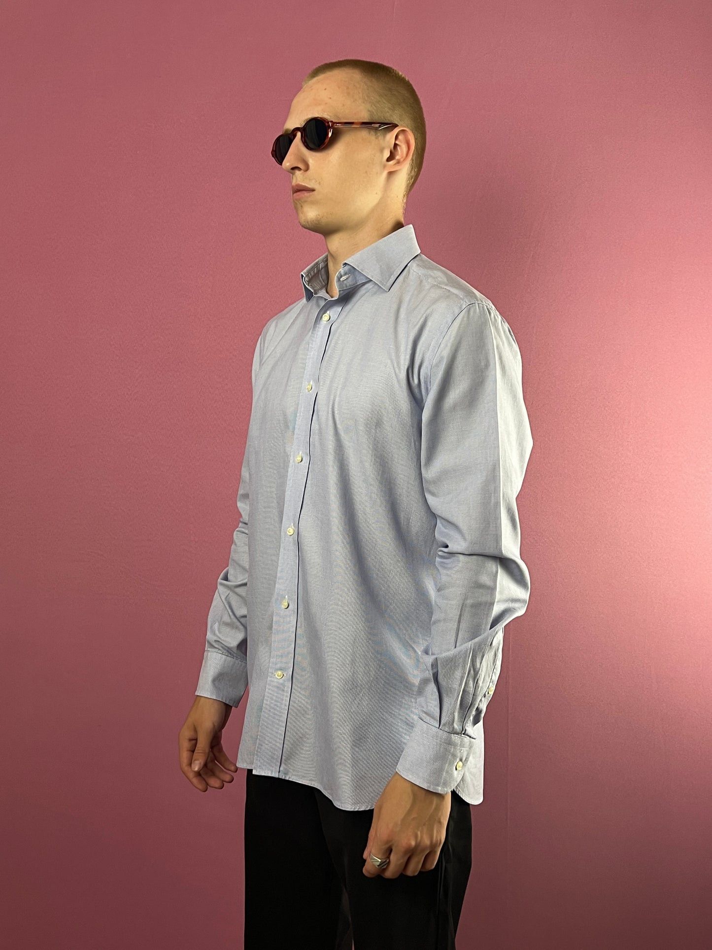 Boggi × Vintage Boggi Milano Vintage Men's Tailored Dress Shirt - M Size US M / EU 48-50 / 2 - 1 Thumbnail