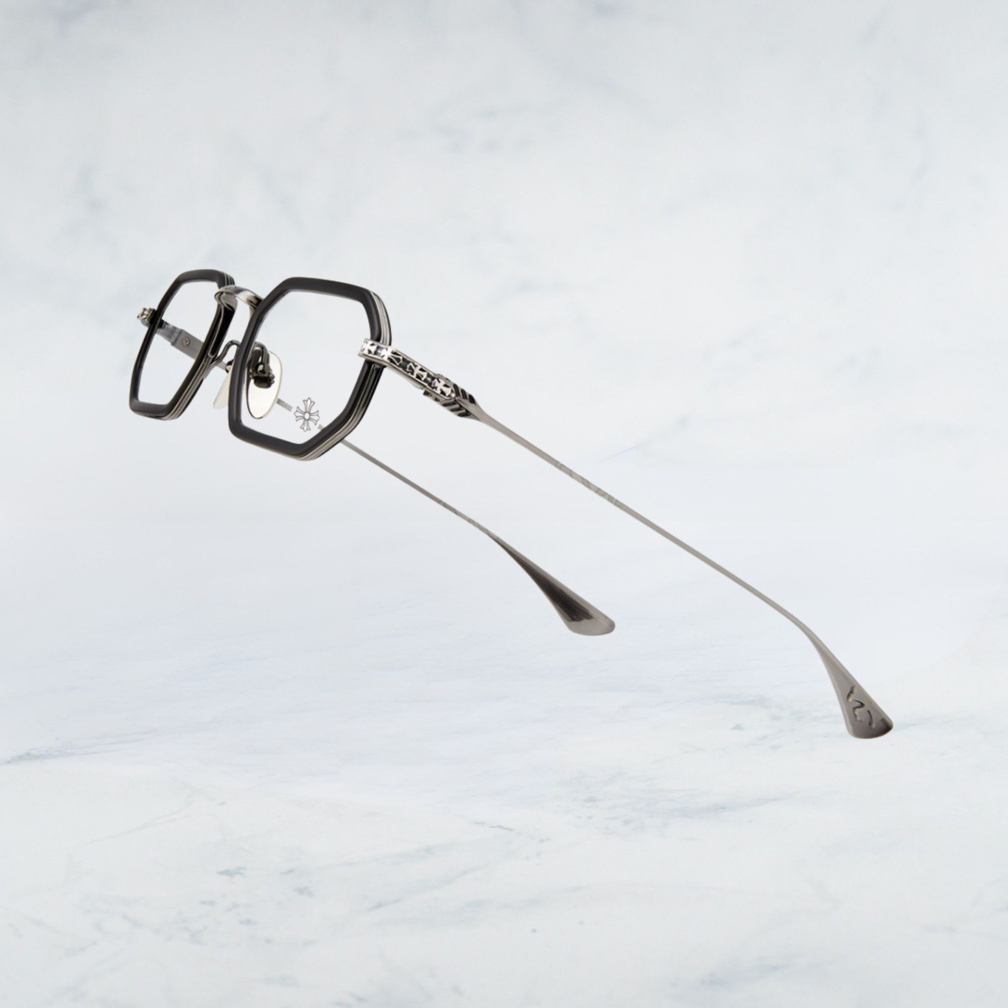 Chrome Hearts CHROME HEARTS STYLIDA MATTE BLACK / PEWTER Size ONE SIZE - 3 Thumbnail