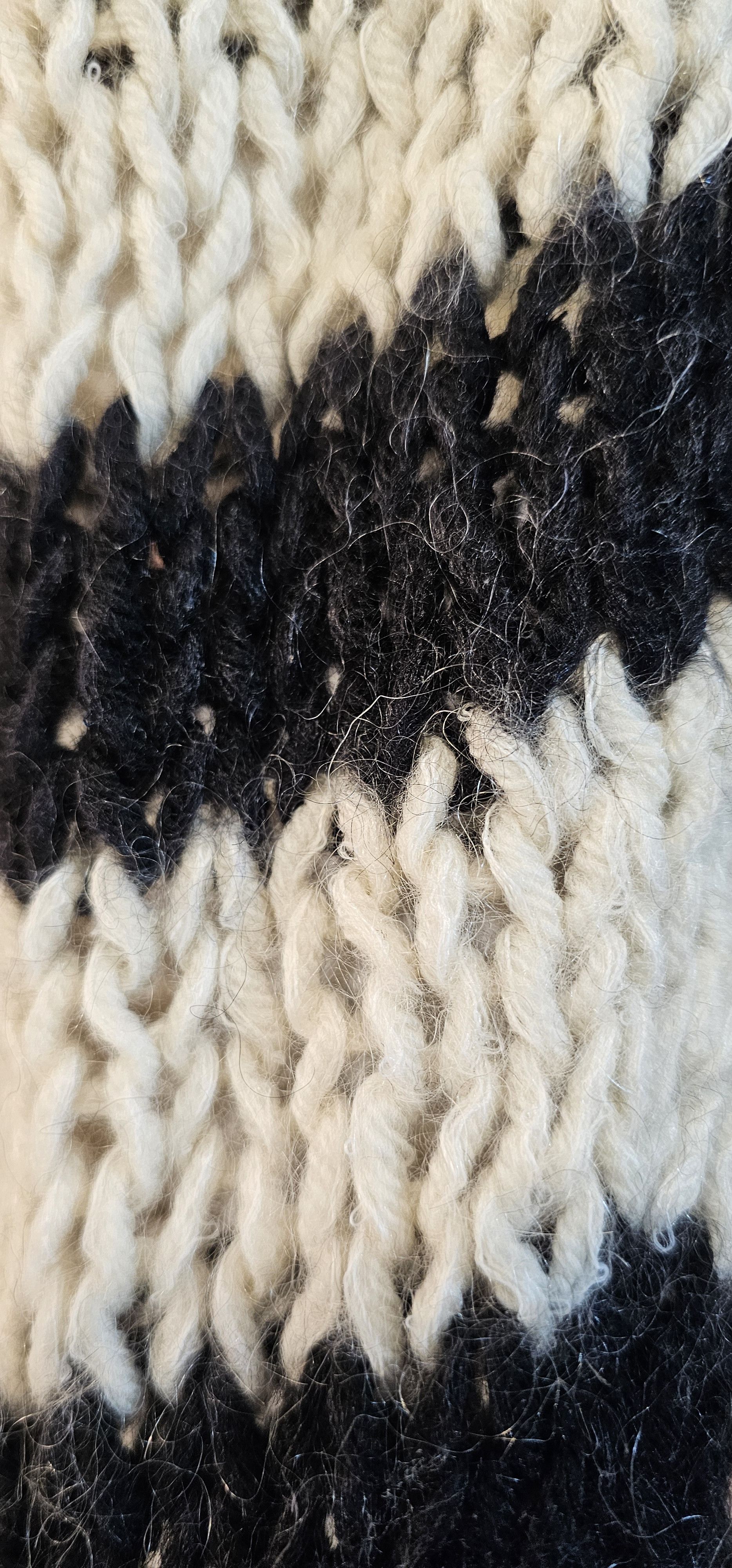 Saint Laurent Paris SS16 Striped Knit Mohair Baja Hoodie Size US M / EU 48-50 / 2 - 4 Thumbnail