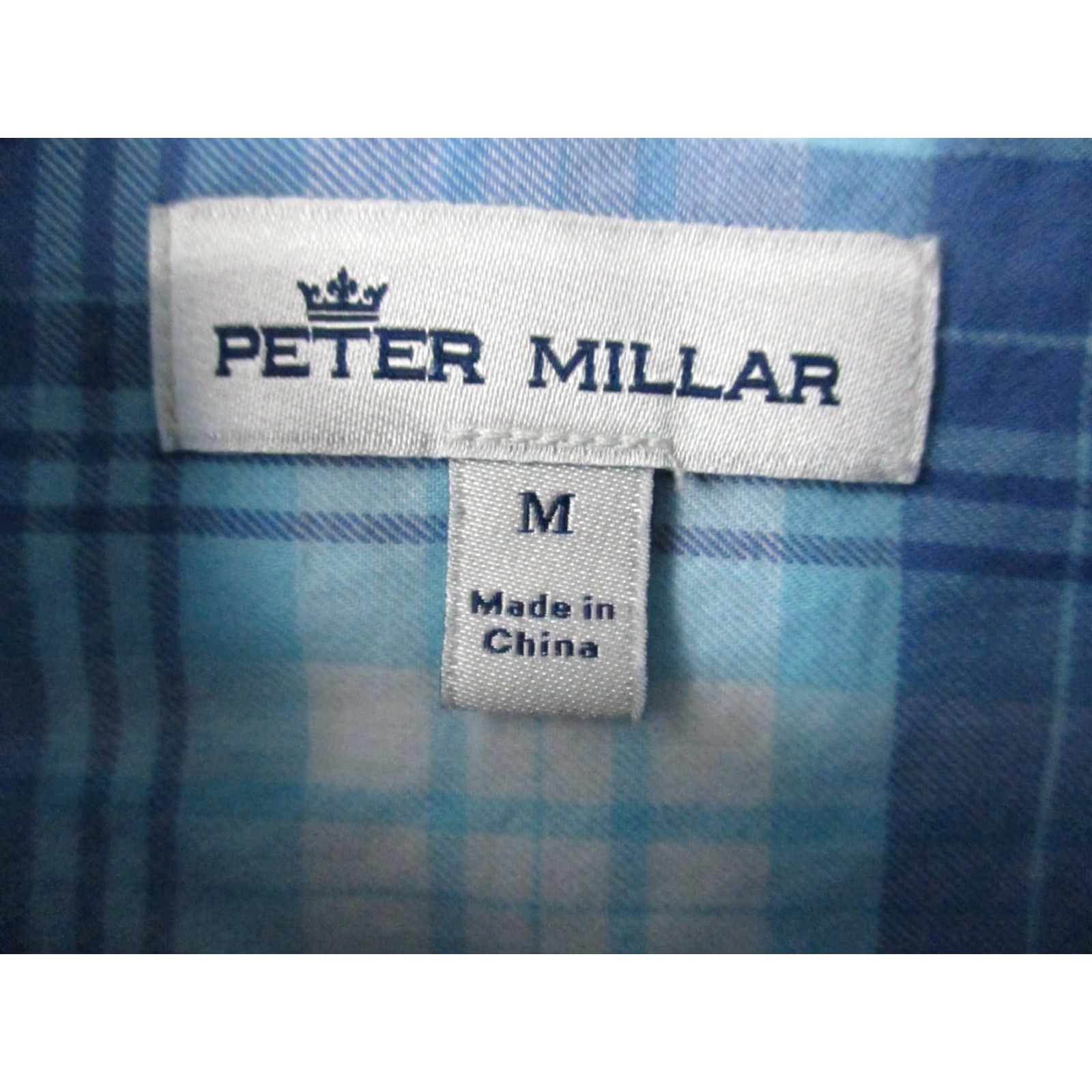 Peter Millar Peter Millar Shirt Crown Finish Medium Men Blue Plaid Long Sleeve Shirt Size US M / EU 48-50 / 2 - 3 Thumbnail