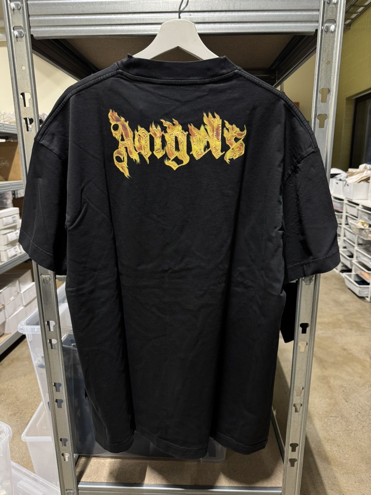 Palm Angels Palm Angels Burning Logo T-Shirt NEW 475$ Size US XL / EU 56 / 4 - 2 Thumbnail
