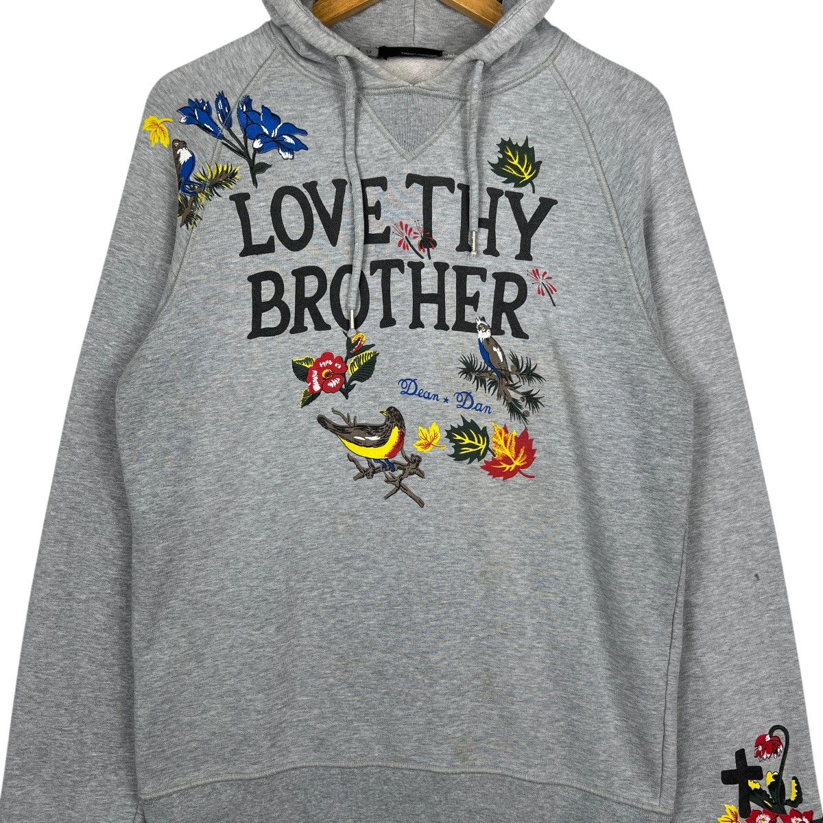 Dsquared2 🔥 Dsquared2 Love Thy Brother Dean Dan Distressed Hoodie Size US L / EU 52-54 / 3 - 5 Thumbnail
