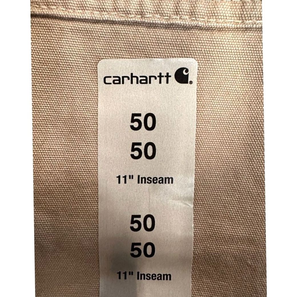 Carhartt VINTAGE? No. Carhartt Shorts Mens 50X11 Big Tall Khaki Canvas Workwear Logo NEW Black? Size US 34 / EU 50 - 4 Thumbnail