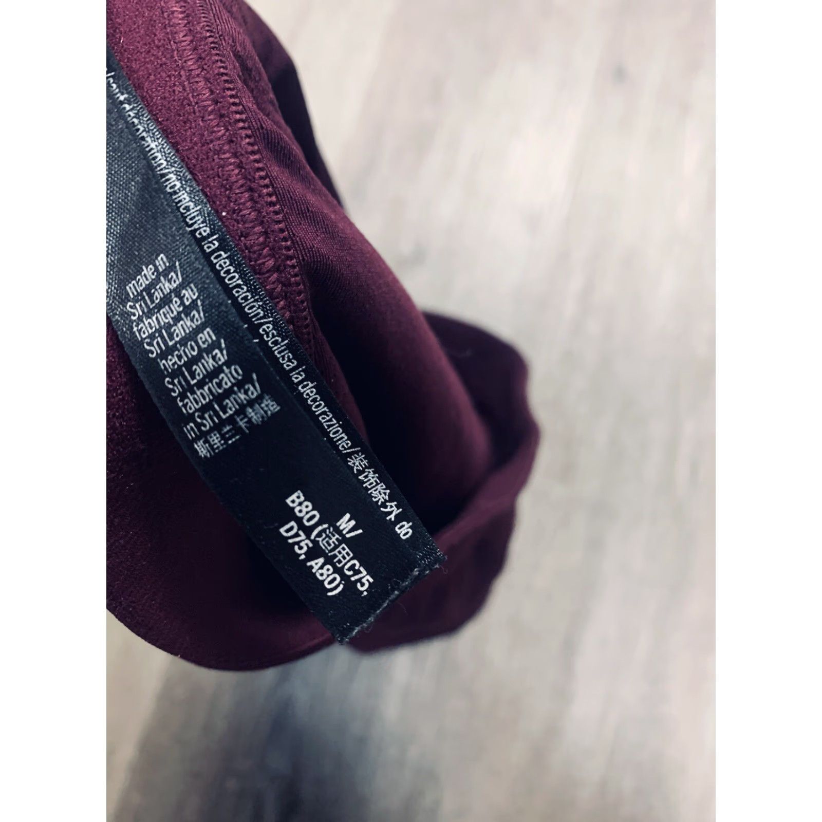 Victoria's Secret Victoria's Secret Victoria Sport Burgundy Strappy Sports Bra Size Medium Size ONE SIZE - 4 Thumbnail