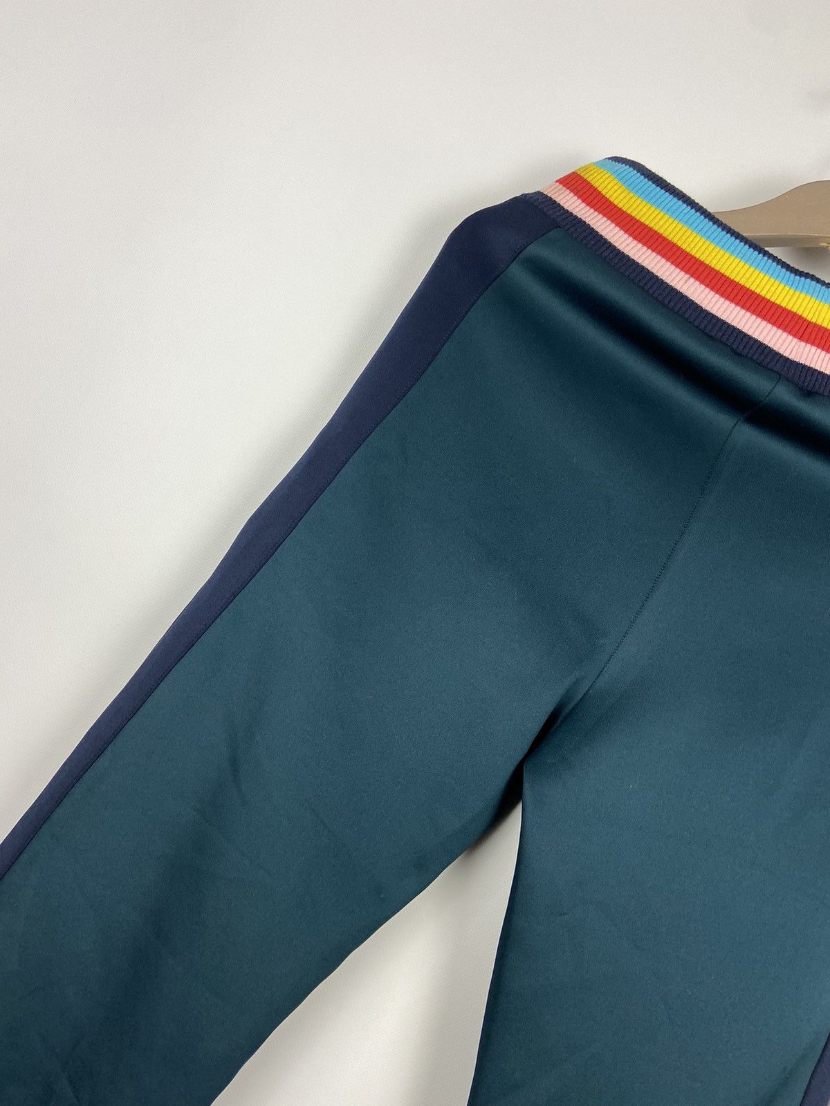 Designer × Mira Mikati Mira Mikati Trousers Joggers Raibow Track Green Pants Size 27" / US 4 / IT 40 - 16 Thumbnail
