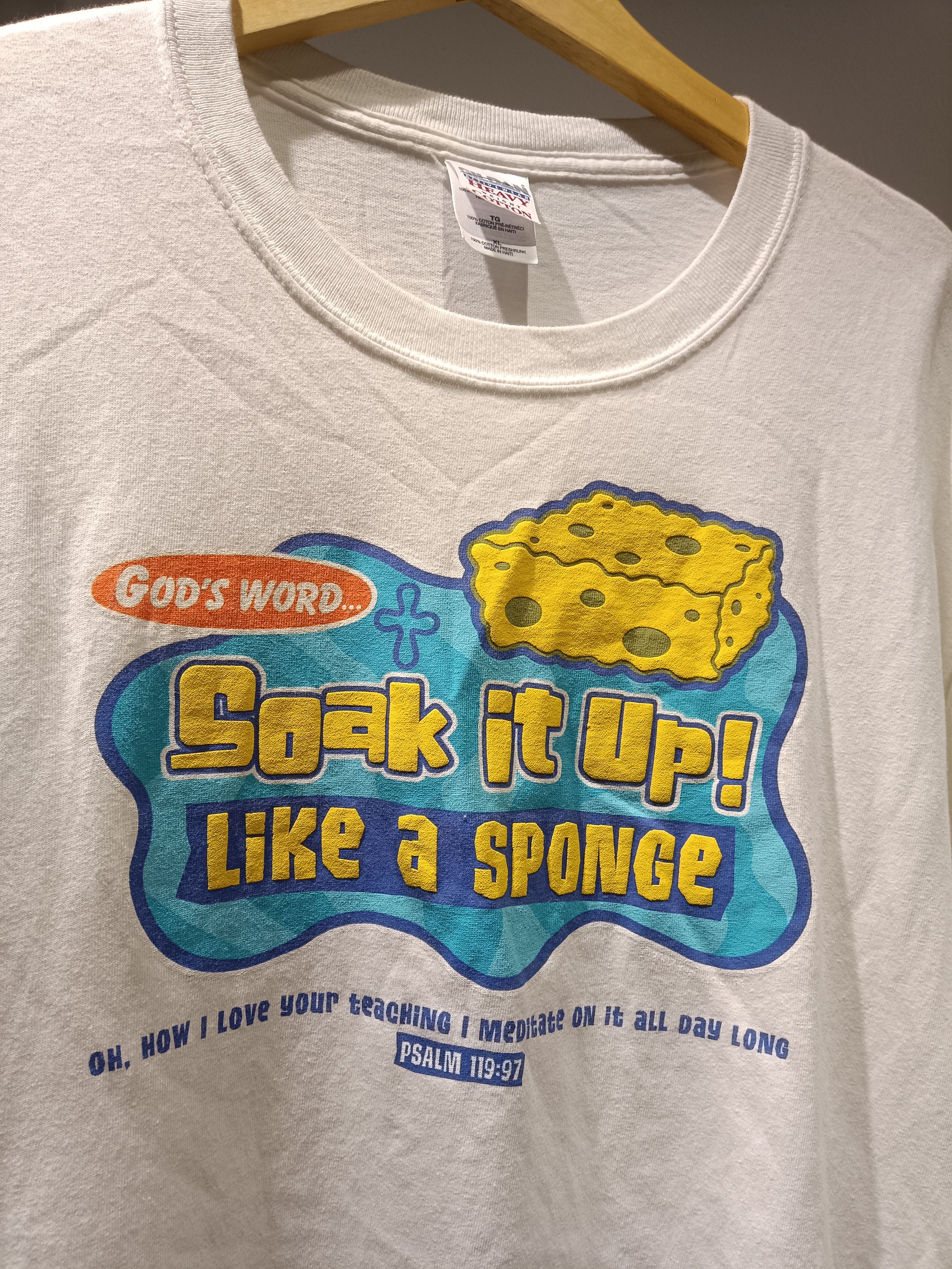 Vintage God's Word Soak It Up “Spongebob Parody” Size US XL / EU 56 / 4 - 2 Thumbnail