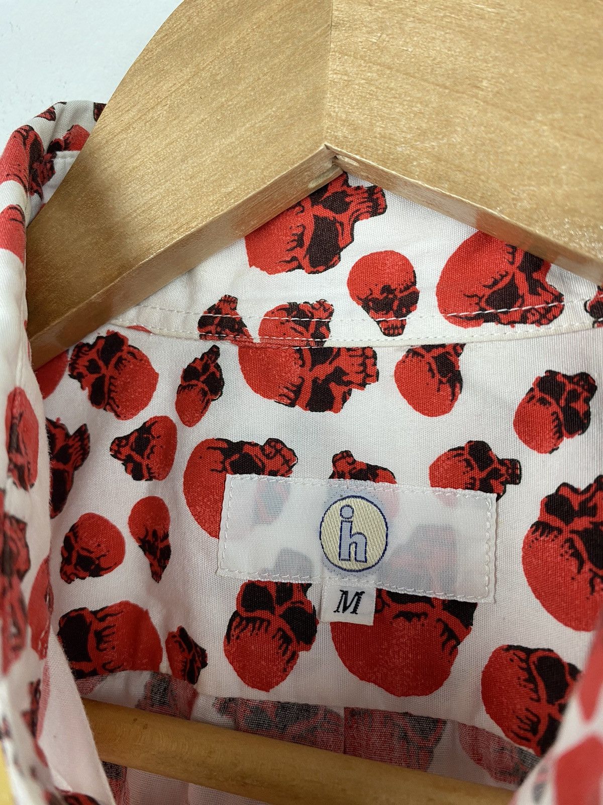 If Six Was Nine Red Skull Button Up Shirt Size US M / EU 48-50 / 2 - 7 Thumbnail