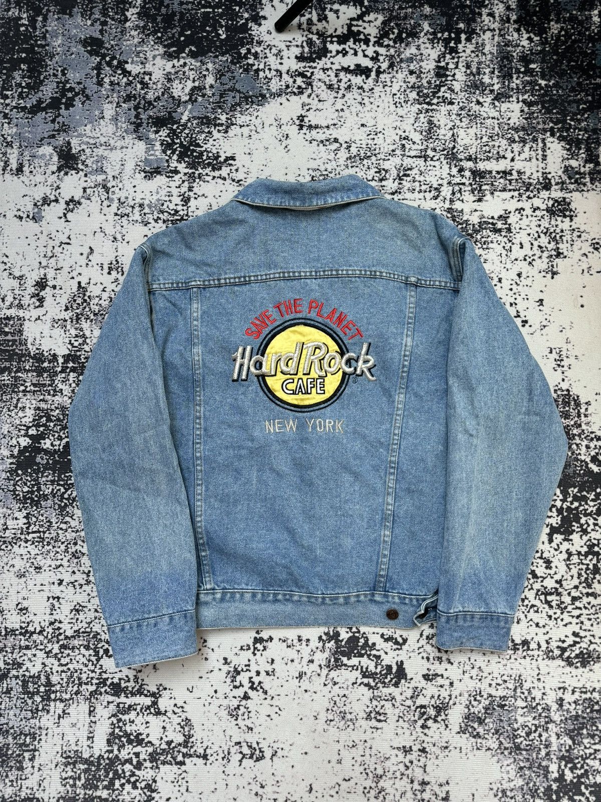 Hard Rock Cafe Vintage Hard Rock Cafe New York denim jacket blue S Size US S / EU 44-46 / 1 - 1 Thumbnail