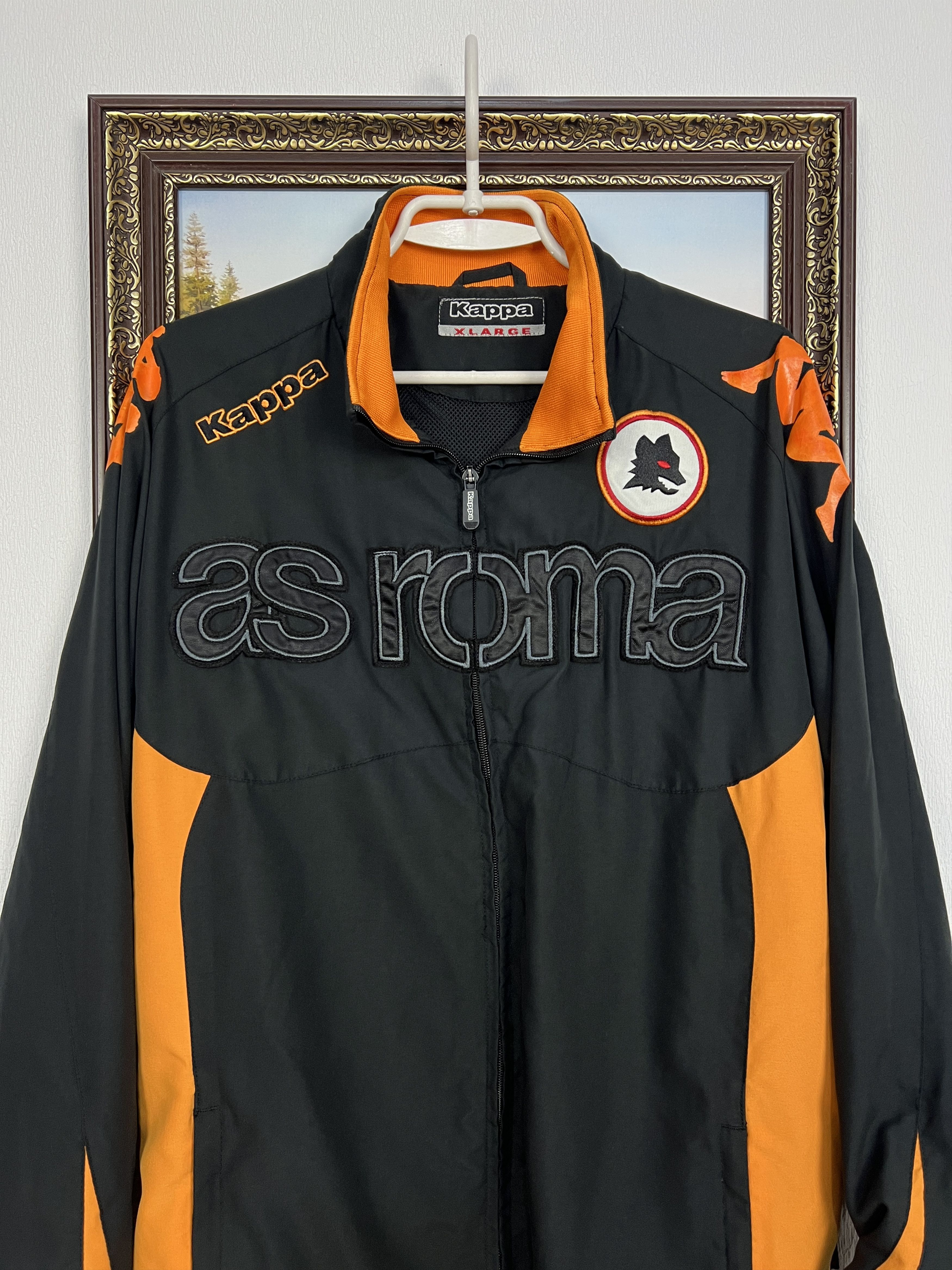 Kappa Vintage Kappa AC Roma Football Jacket Soccer Track Top Mens Size US XL / EU 56 / 4 - 2 Thumbnail