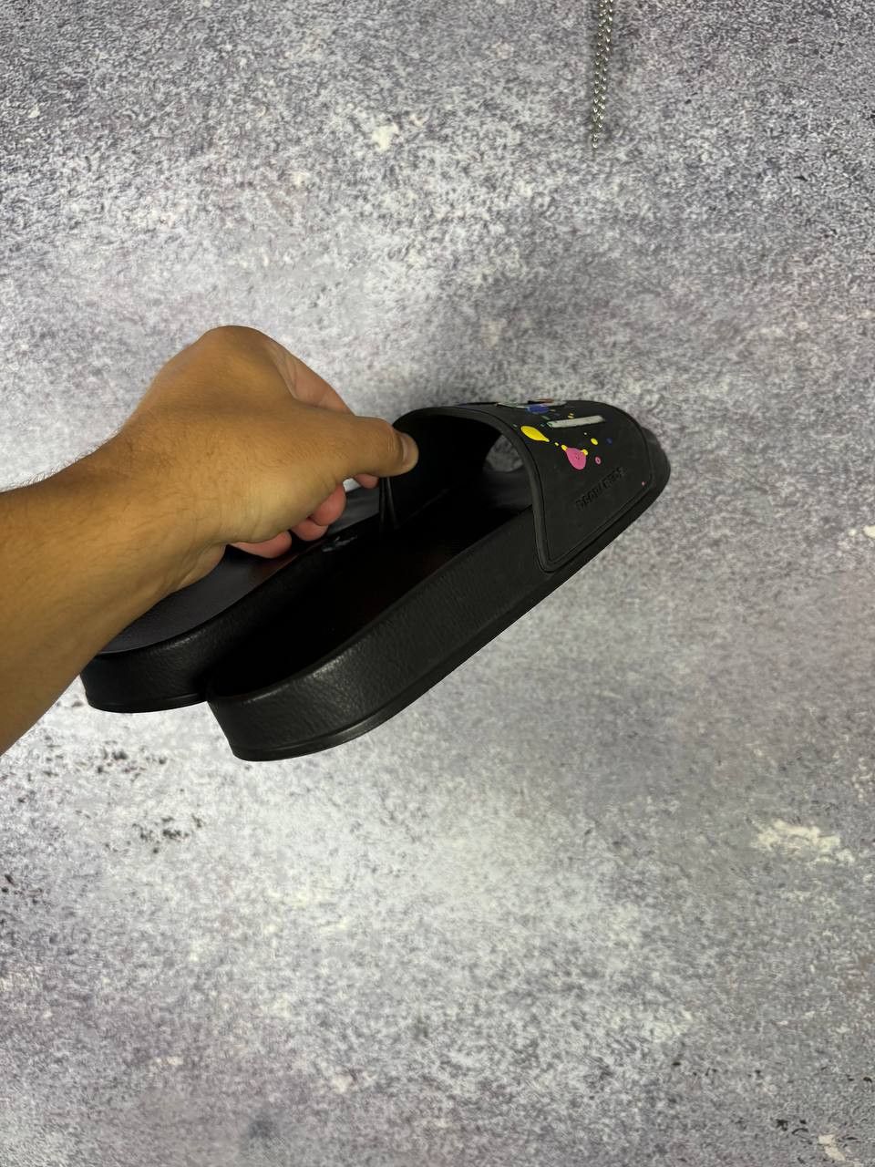 Dsquared2 RRP $300 Dsquared2 ICON Painted Slides 37 size Size US 5 / EU 37 - 5 Thumbnail