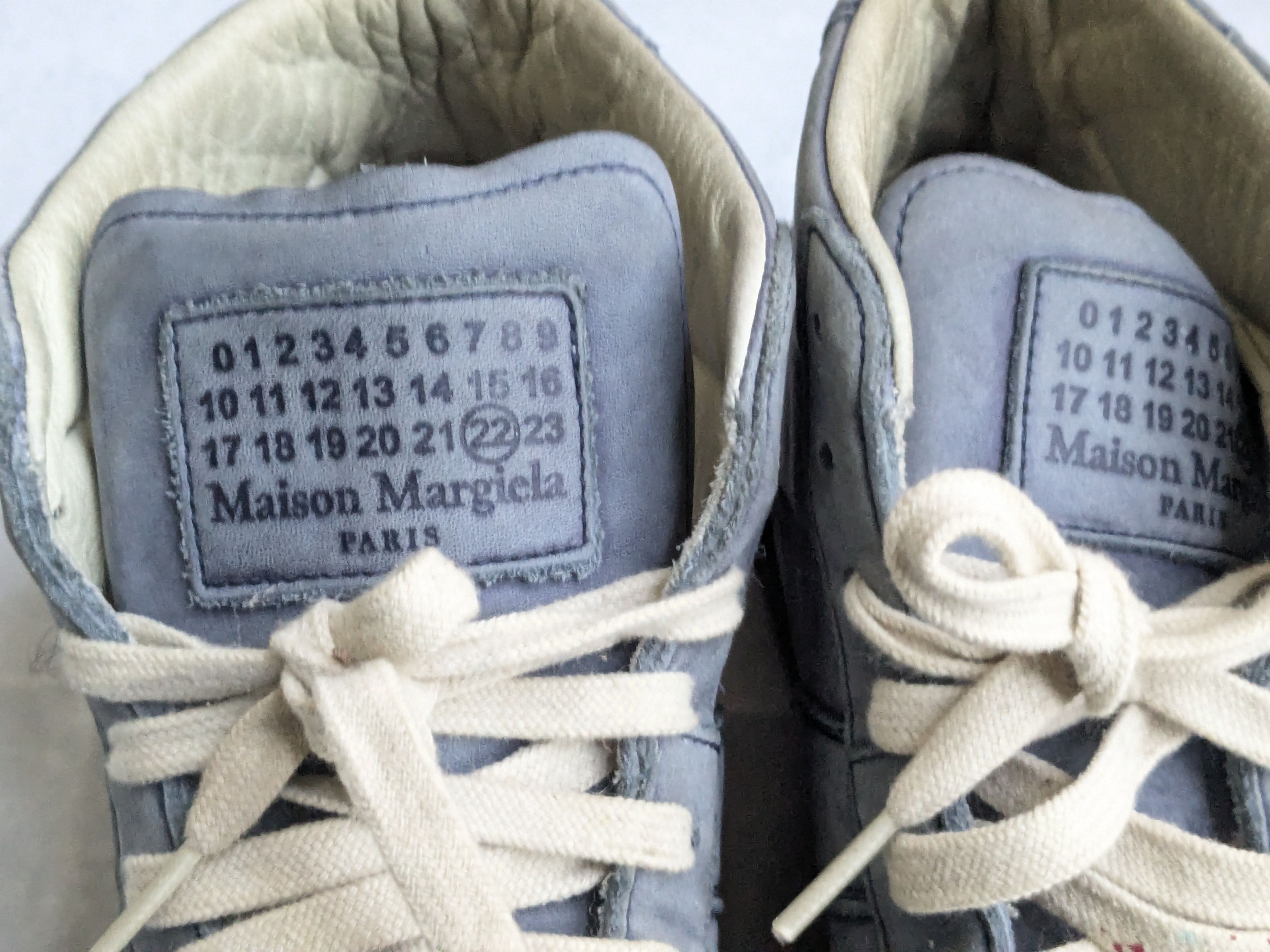 Maison Margiela Maison Margiela Replica GAT Paint Splatter Blue 9 42 High Size US 9 / EU 42 - 2 Thumbnail