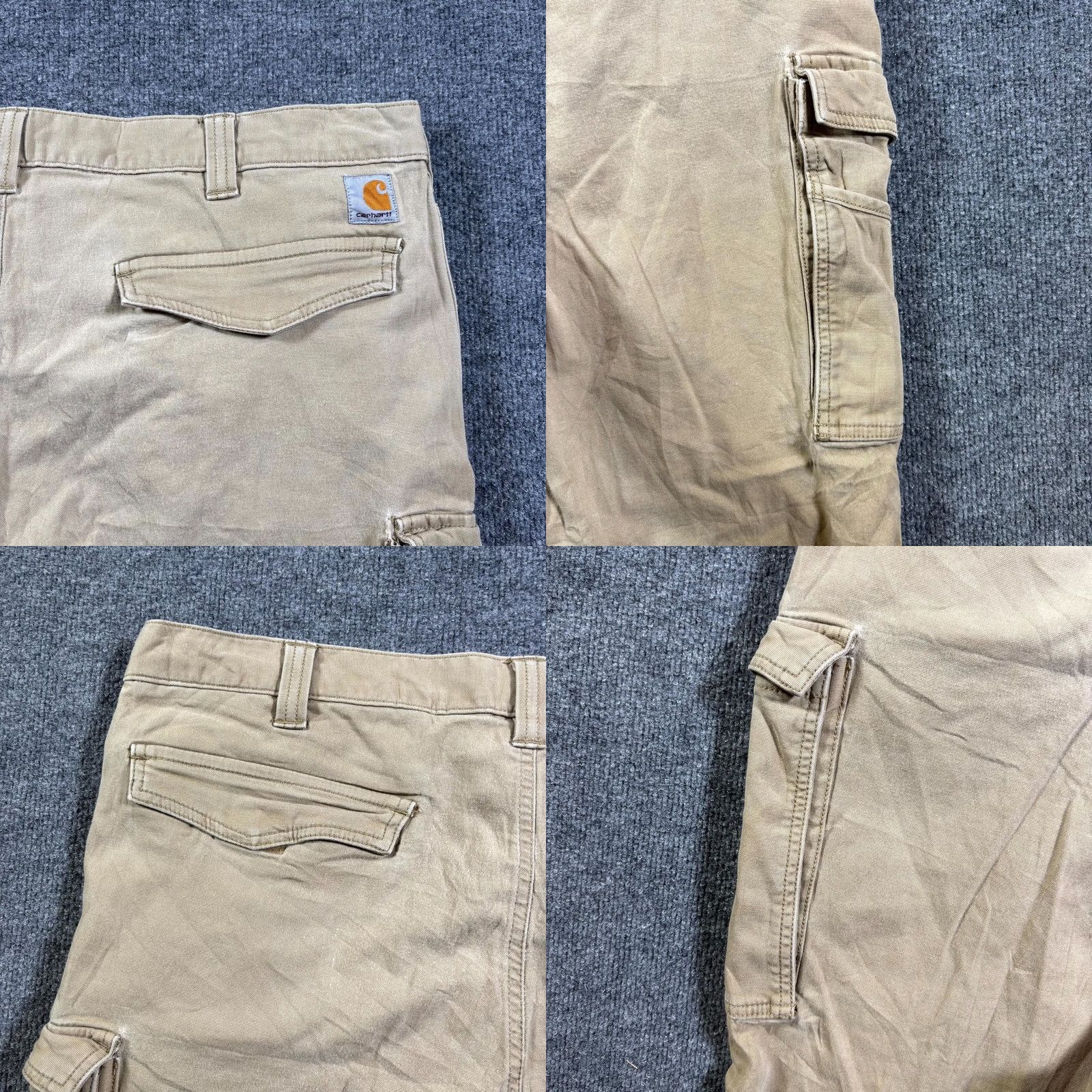 Carhartt Carhartt Mens 42x34 Beige Rigby Cargo Pants Relaxed Fit Straight Leg Workwear Size US 42 / EU 58 - 10 Thumbnail
