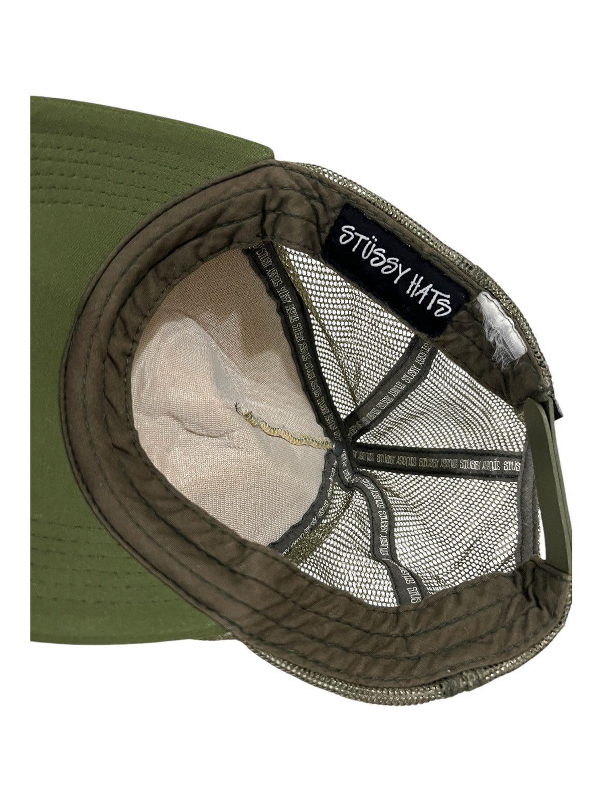 Stussy × Vintage Old Stussy Rasta Script Mesh Cap Size ONE SIZE - 5 Thumbnail