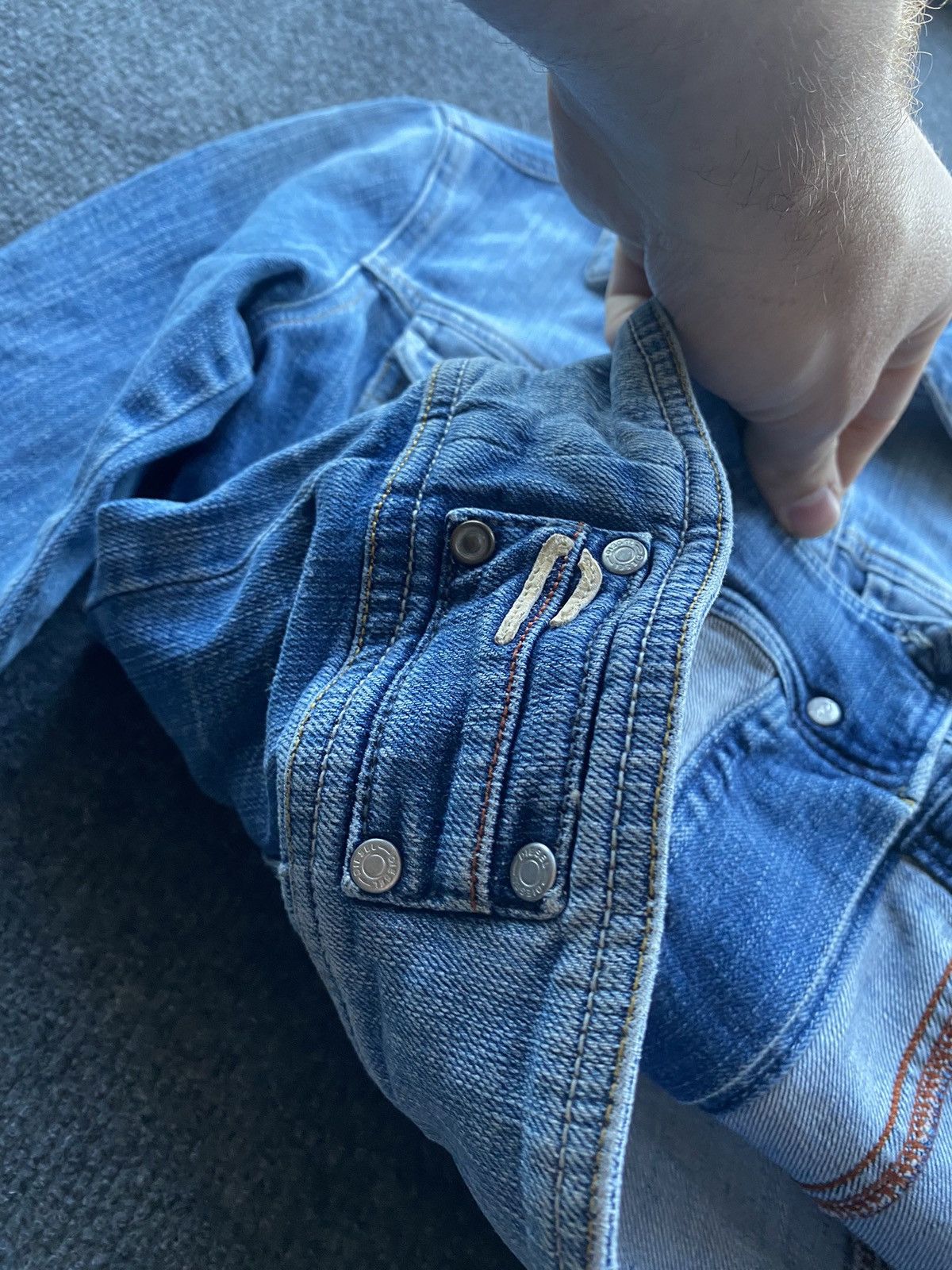 Diesel 🔥Opium Punk Diesel Denim Vintage Jacket xs women alt goth Size XS / US 0-2 / IT 36-38 - 4 Thumbnail
