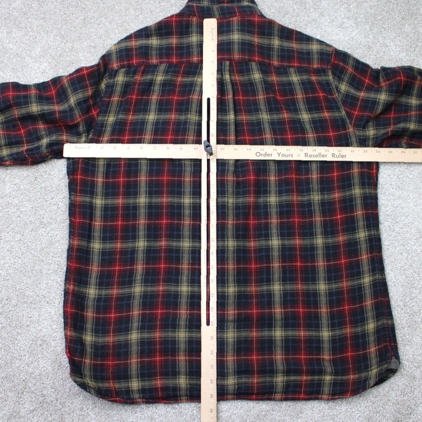 Carbon2Cobalt Carbon2Cobalt Shirt Mens Large Red/Yellow Plaid Flannel 100% Cotton Long Sleeve Size US L / EU 52-54 / 3 - 7 Thumbnail