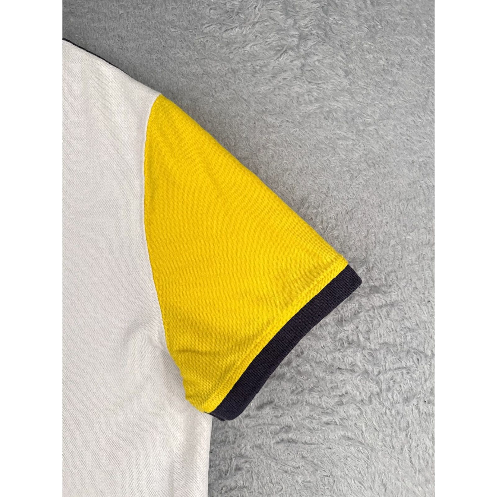 Tommy Hilfiger Tommy Hilfiger Polo Shirt Men L White Colorblock Polo Shirt Slim Fit Casual Polo Shirt Mens Colorblock 40 in Chest Size US L / EU 52-54 / 3 - 2 Thumbnail