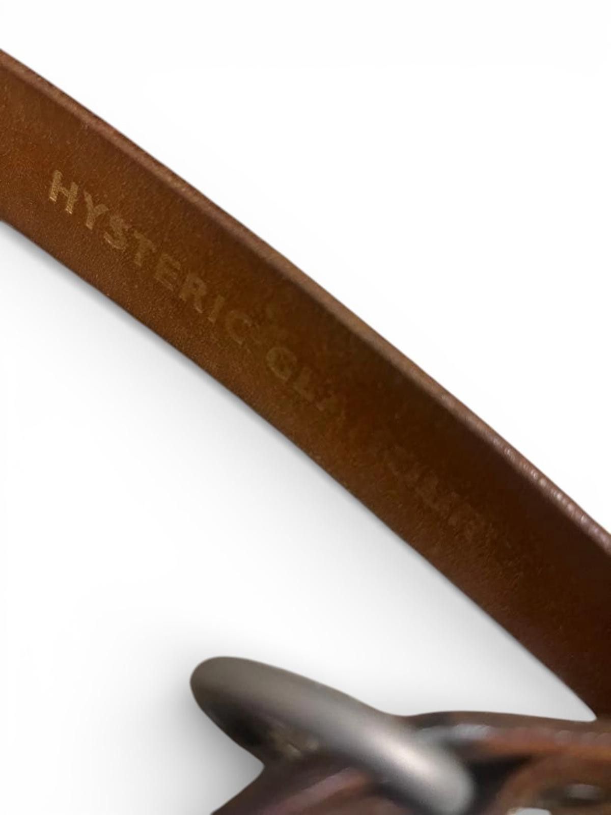 Hysteric Glamour Hysteric - Brown Leather Belt with Metal Logo Buckle Size ONE SIZE - 4 Thumbnail