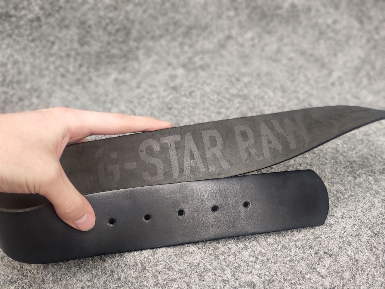 G-Star Vintage G Star Raw leather belt Y2K Style Punk Rock Goth LGB Size ONE SIZE - 14 Thumbnail