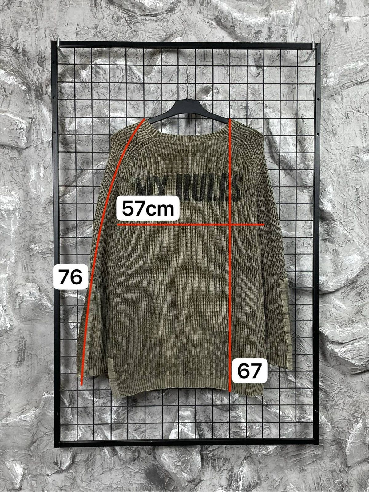 Junya Watanabe Y2K Textured Fade Distressed Sweater Military Archive Vibe Size US L / EU 52-54 / 3 - 9 Thumbnail