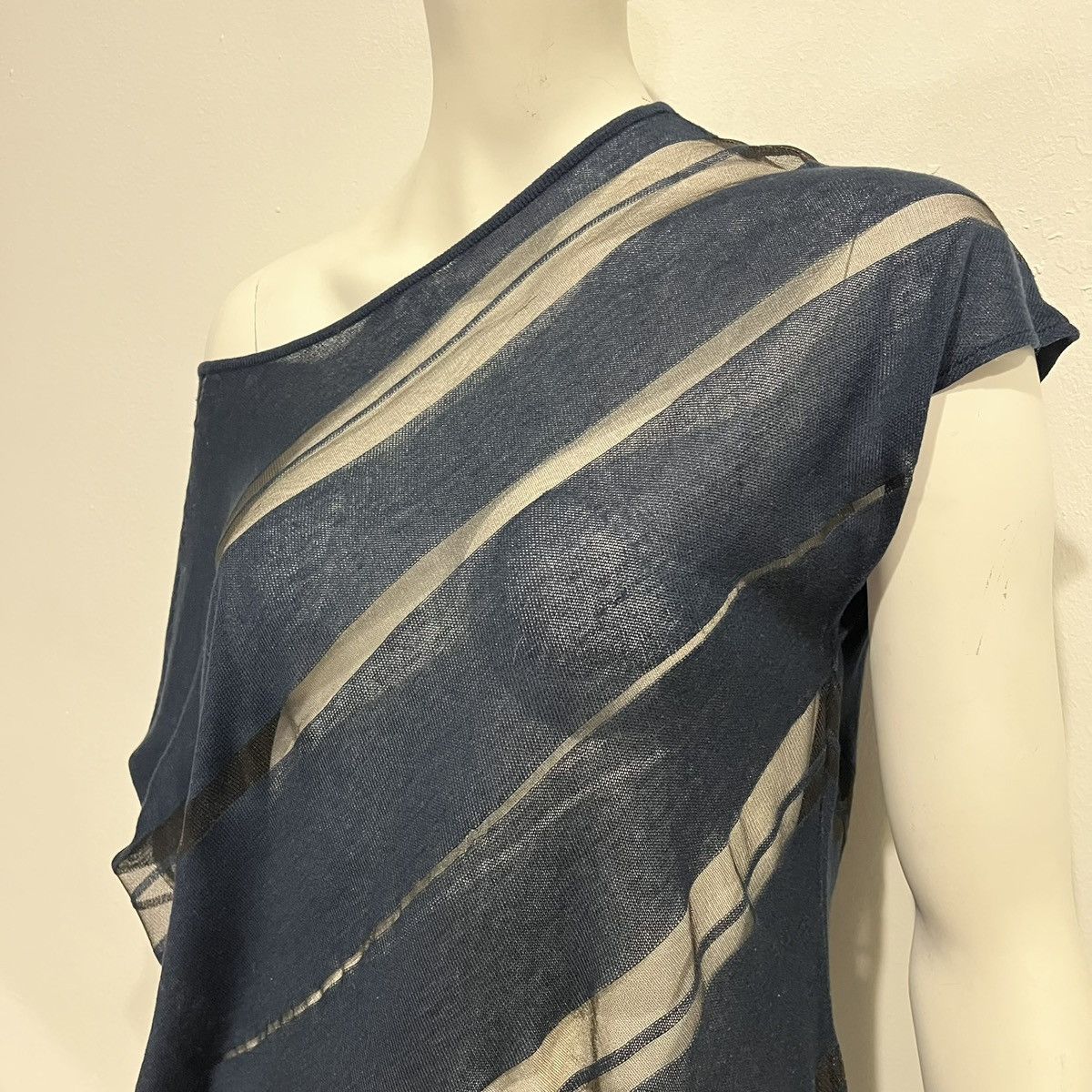 Issey Miyake Issey Miyake Striped See Through Dress Size M / US 6-8 / IT 42-44 - 3 Thumbnail