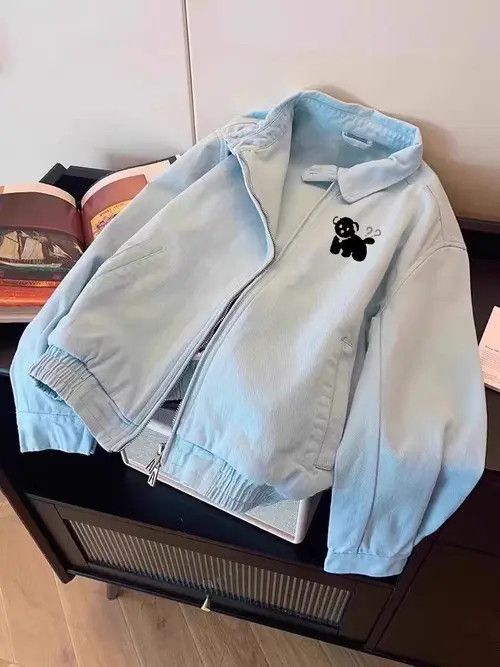 VIBE Street Vintage Puppy Print Jacket Coat Size US M / EU 48-50 / 2 - 3 Thumbnail