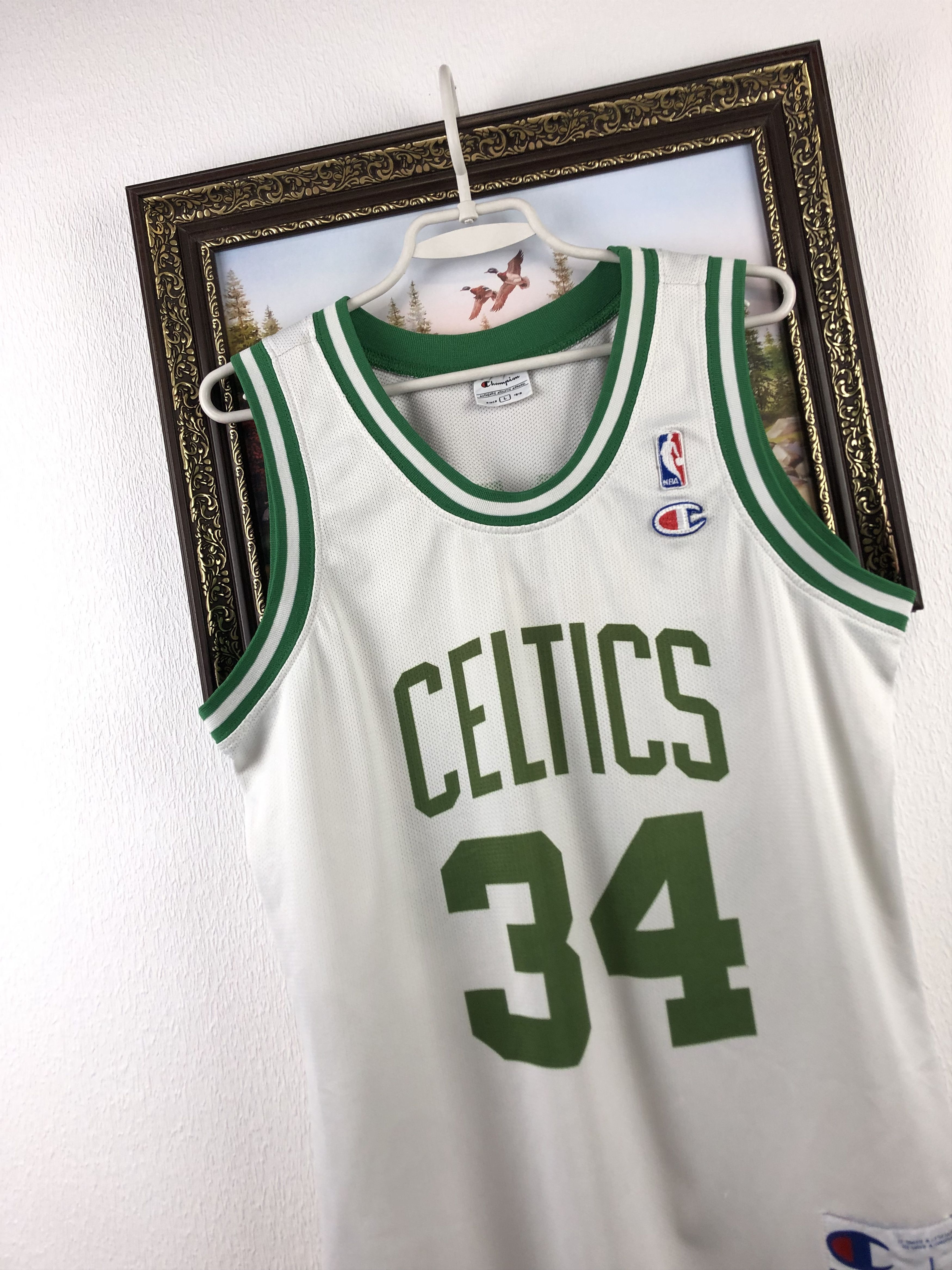 Champion Vintage 90's Boston Celtics Paul Pierce #24 White Jersey Size US L / EU 52-54 / 3 - 3 Thumbnail