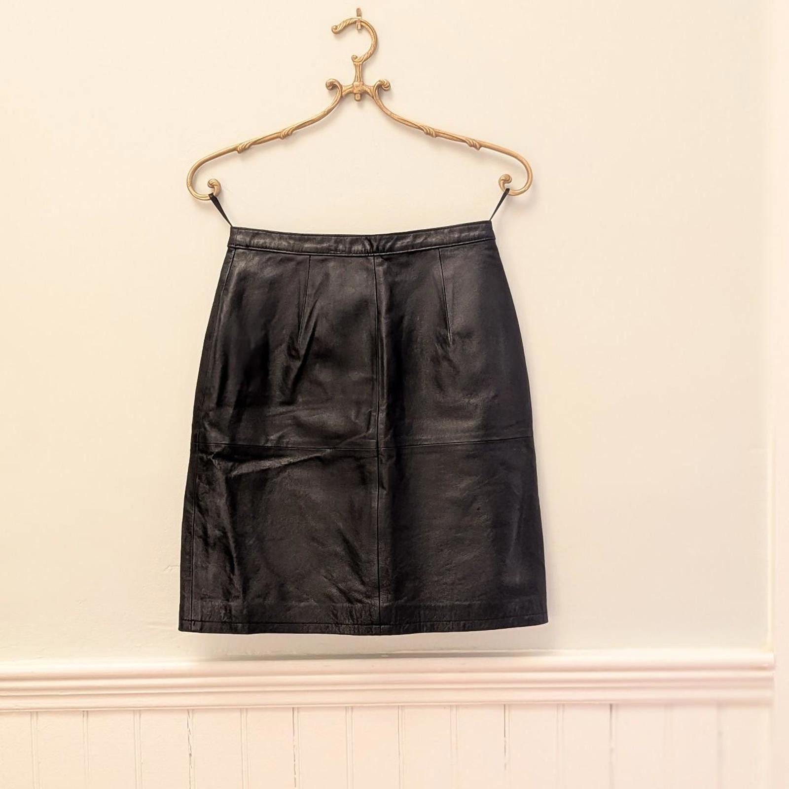 Other Vintage Newport News leather pencil mini skirt. Size 27" / US 4 / IT 40 - 6 Thumbnail