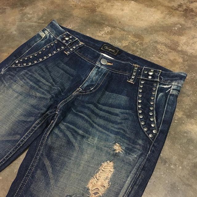 Hysteric Glamour × Japanese Brand × Tornado Mart vintage VANQUIS japan flare denim blackwash Size US 37 - 3 Thumbnail