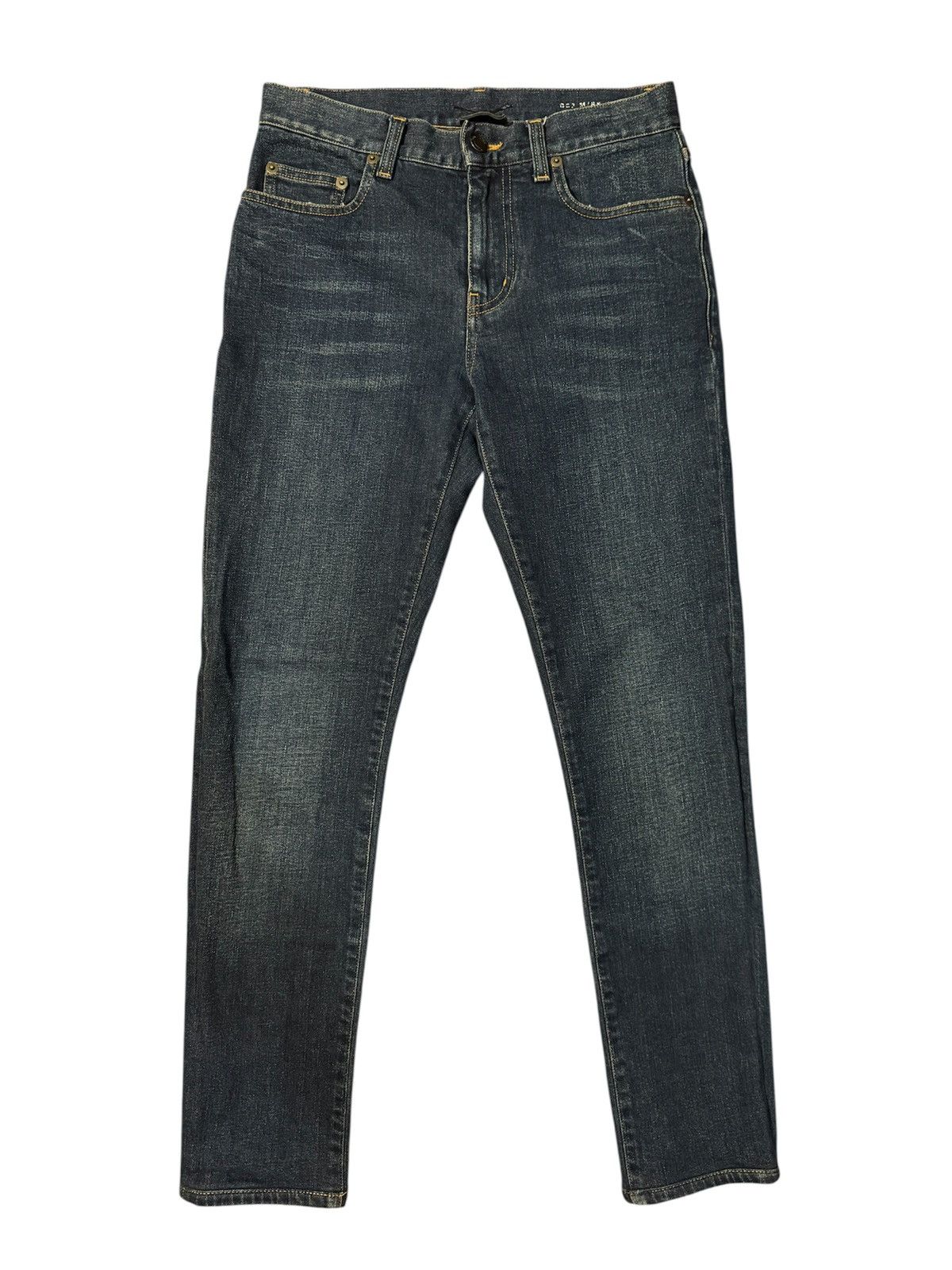 Yves Saint Laurent FW16 Saint Laurent by Hedi Slimane Dirty Blue D02 Jeans Size US 28 / EU 44 - 1 Thumbnail
