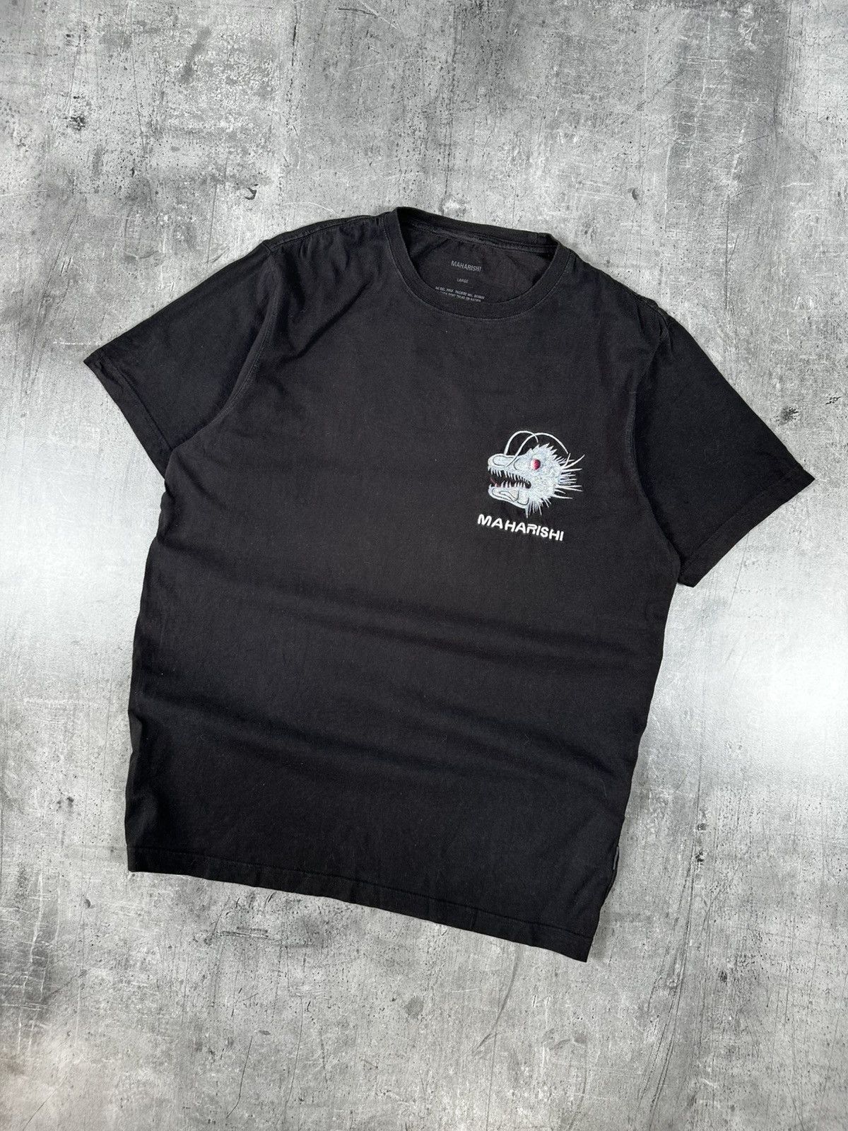 Designer × Maharishi × Vintage Maharishi Embroidered T Shirt Black Size US L / EU 52-54 / 3 - 2 Thumbnail