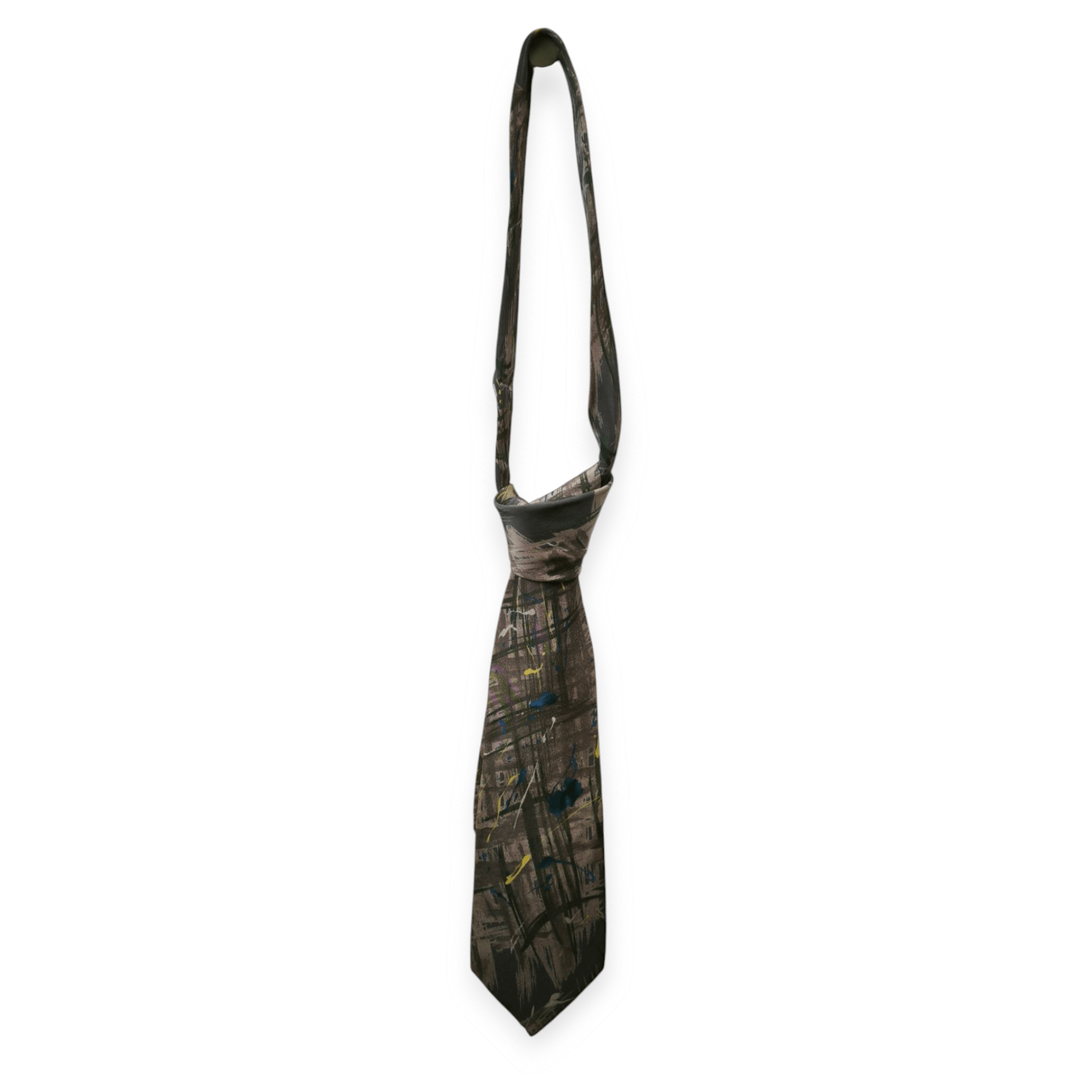 Designer × Issey Miyake × Japanese Brand IM Product Miyake Design Studio Splash Painter Design Tie Size ONE SIZE - 2 Thumbnail