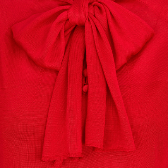 Dior o1w1db10925 444R23 Mid-Length Midi Dress in Red Size XS / US 0-2 / IT 36-38 - 3 Thumbnail