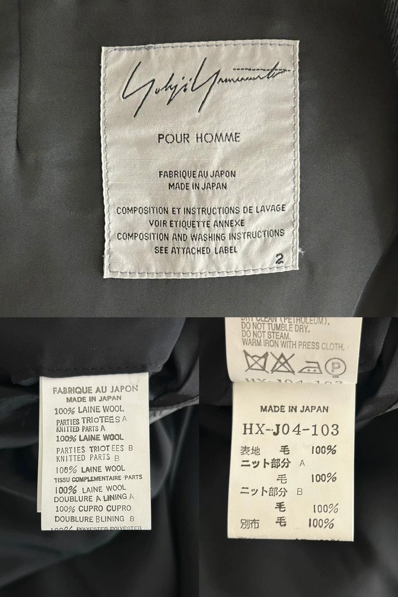 Yohji Yamamoto Yohji Yamamoto 07aw zipper-paneled dovetail coat Size US M / EU 48-50 / 2 - 9 Thumbnail