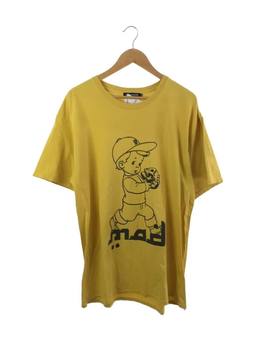 image of Undercover "mad" Skull Boy Tee in Yellow, Men's (Size XL)