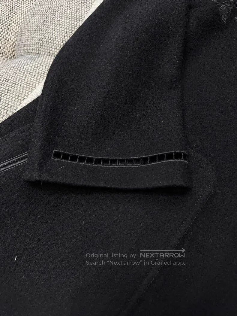 Hermes Hermes Black lace-up embroidered cashmere coat Size XS / US 0-2 / IT 36-38 - 5 Thumbnail