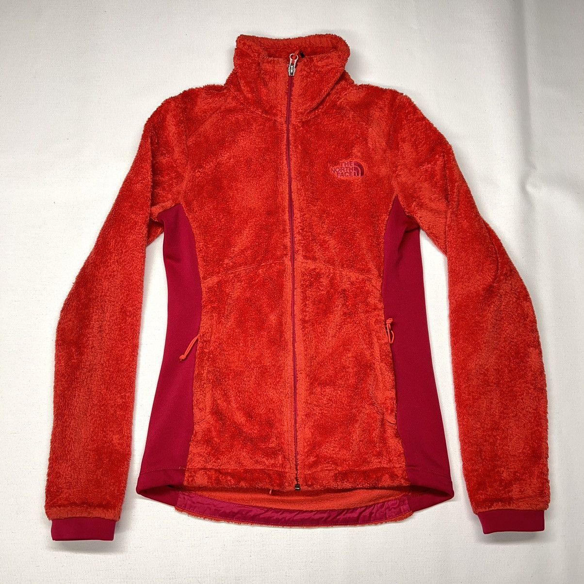 The North Face The North Face Jacket Fleece Red Zip Pocket Fuzzy Active Size XS / US 0-2 / IT 36-38 - 1 Thumbnail