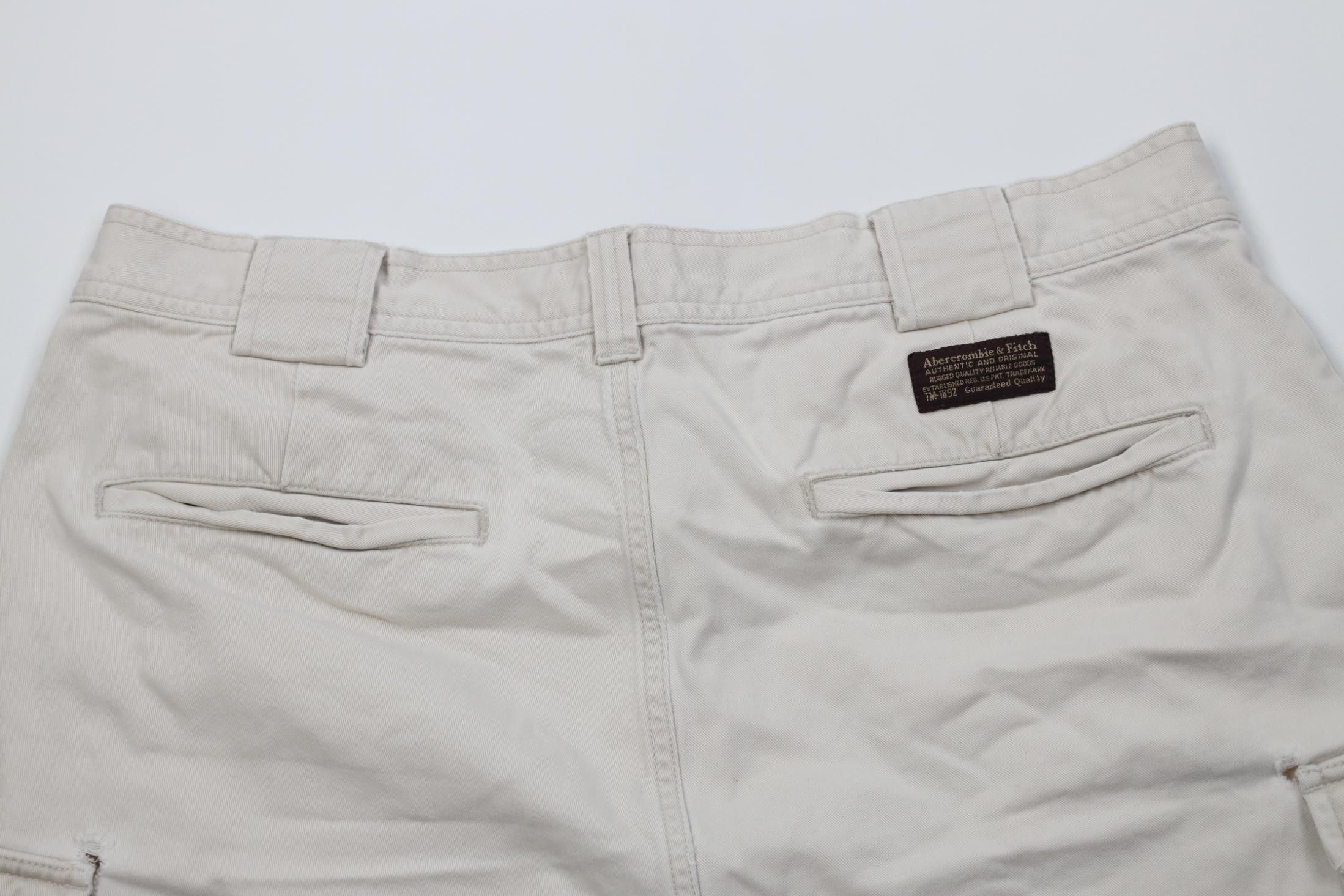 Abercrombie & Fitch Vintage 90s Y2K Abercrombie & Fitch Heavyweight Cargo Shorts Size US 36 / EU 52 - 12 Thumbnail