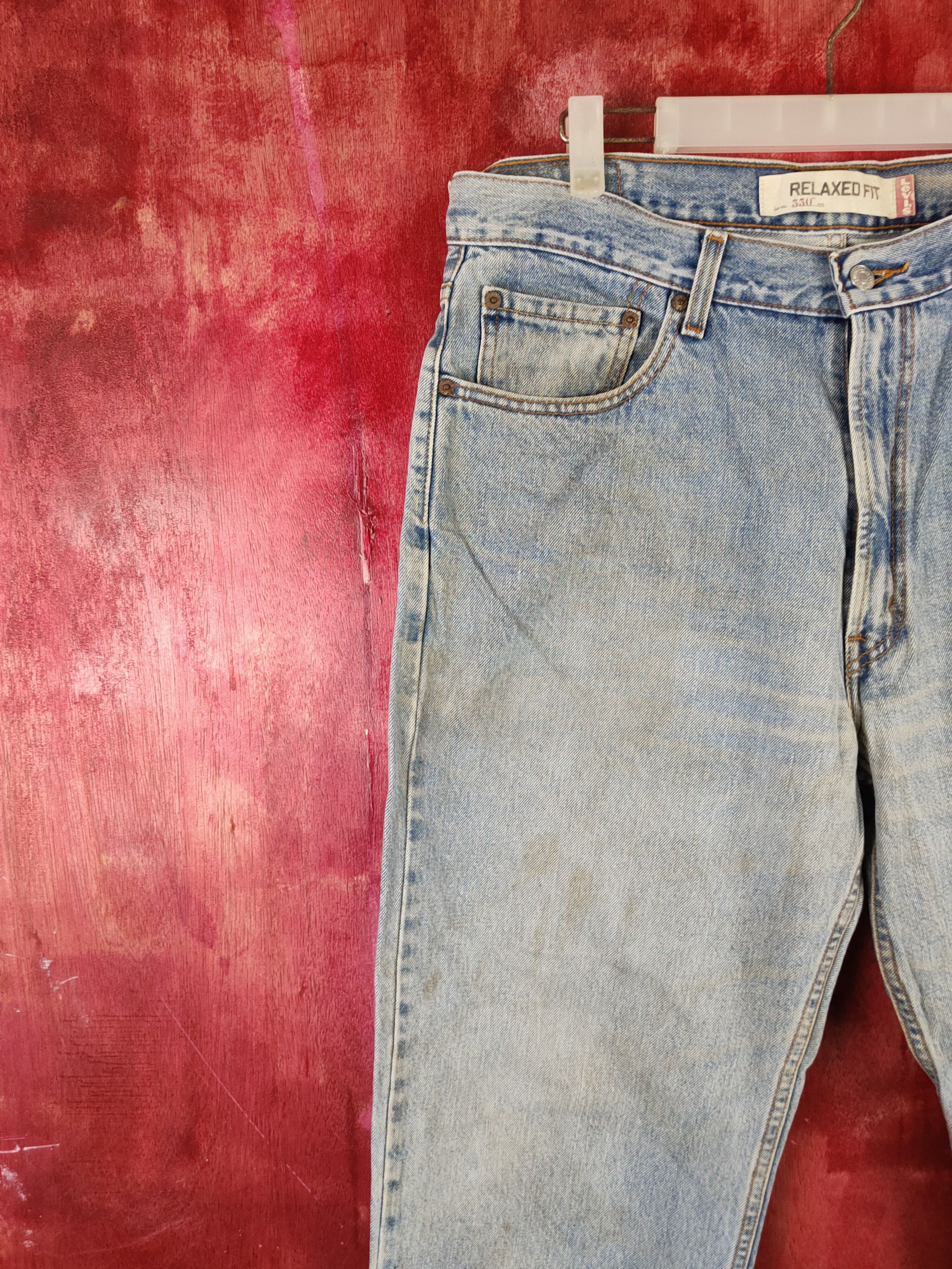 Japanese Brand × Levi's Levi's Blue Faded Distressed Ripped Jeans #S1833 Size US 36 / EU 52 - 3 Thumbnail