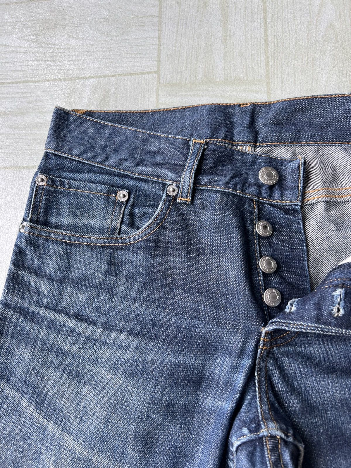 Helmut Lang 1998 Helmut Lang Treat Raw Denim Low Waist Contour Fit Jeans Size US 28 / EU 44 - 6 Thumbnail