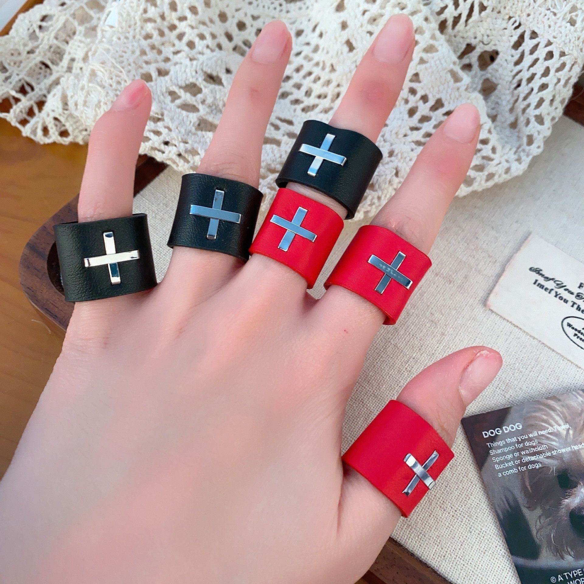Jewelry Cross Hip-hop Jewelry Rings Open Chrome Ring (Size 7-13) Size ONE SIZE - 2 Thumbnail