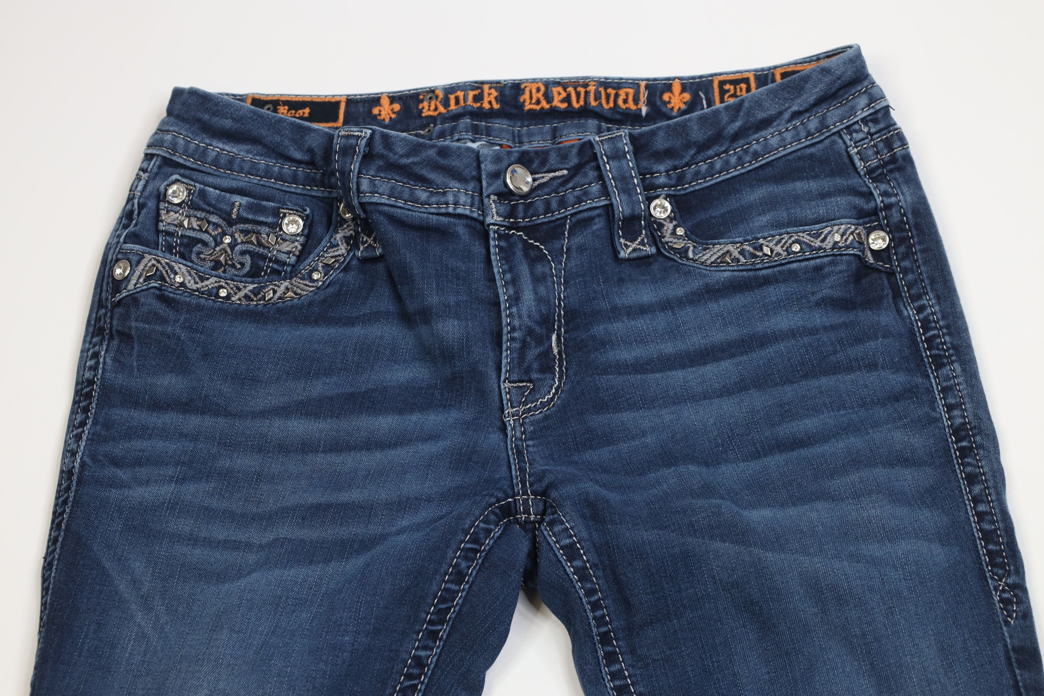 Rock Revival Rock Revival Stretch Jazlyn Bootcut Flared Denim Jeans Size 29" - 2 Thumbnail