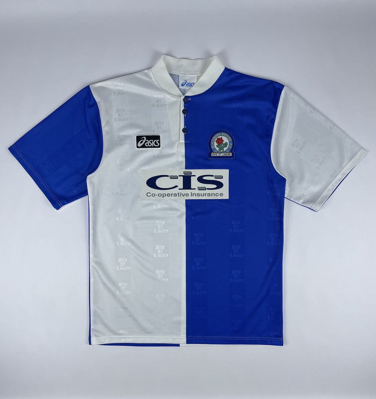Asics Vintage Asics Blackburn Rovers 1996/98 Home Soccer Jersey Size US L / EU 52-54 / 3 - 1 Thumbnail
